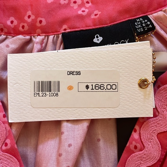 Emily Lovelock women’s Desss. Pink. Size XS/4 M/8. NWT - Picture 5 of 6